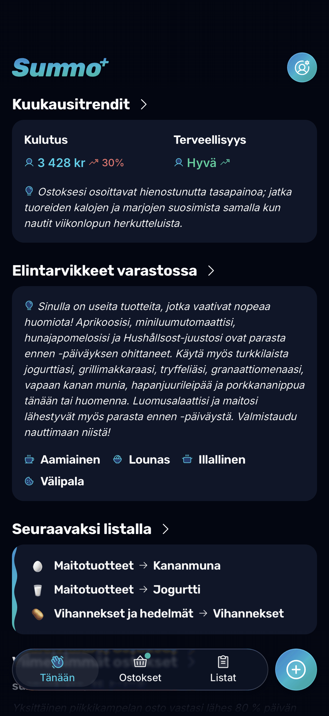 Päiväsi pikasilmäyksellä