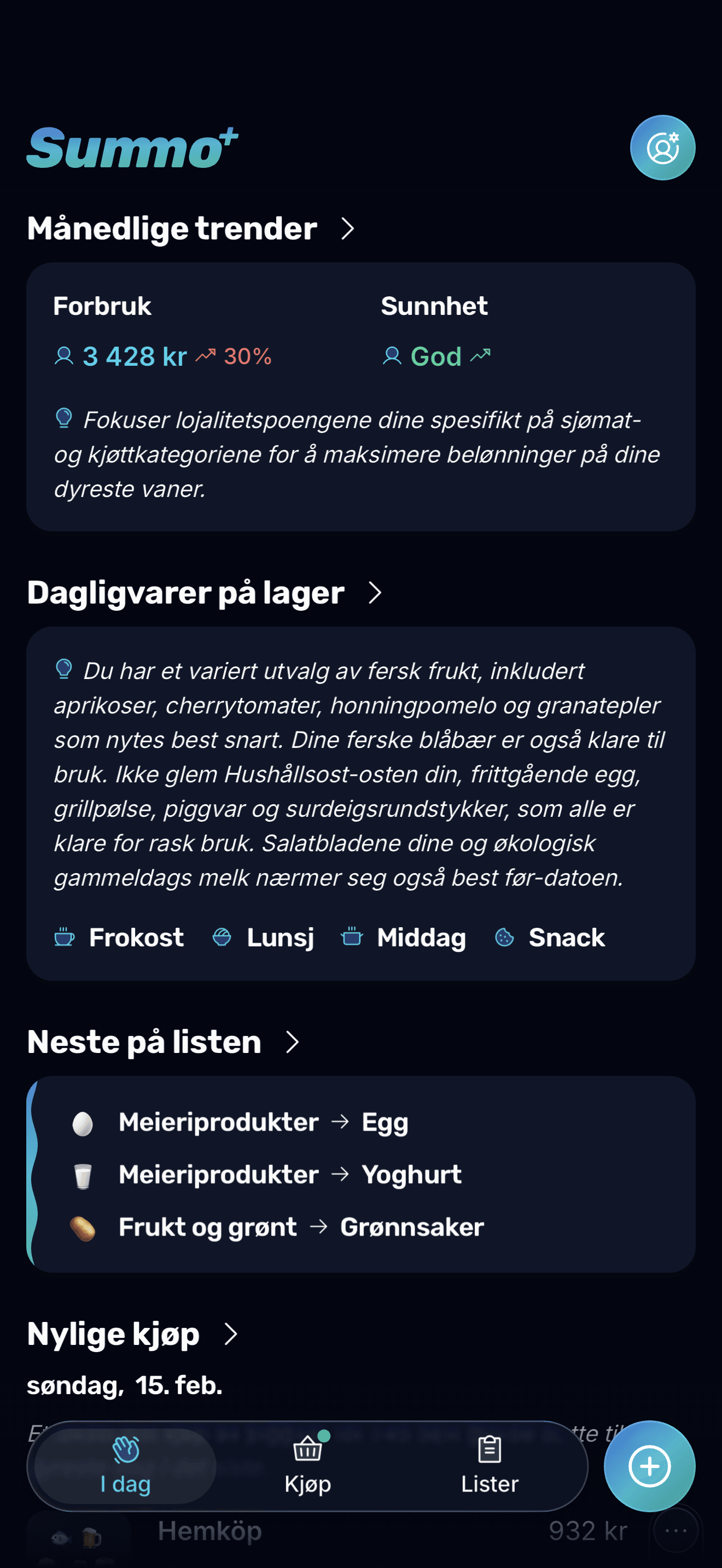 Dagen din på et øyeblikk