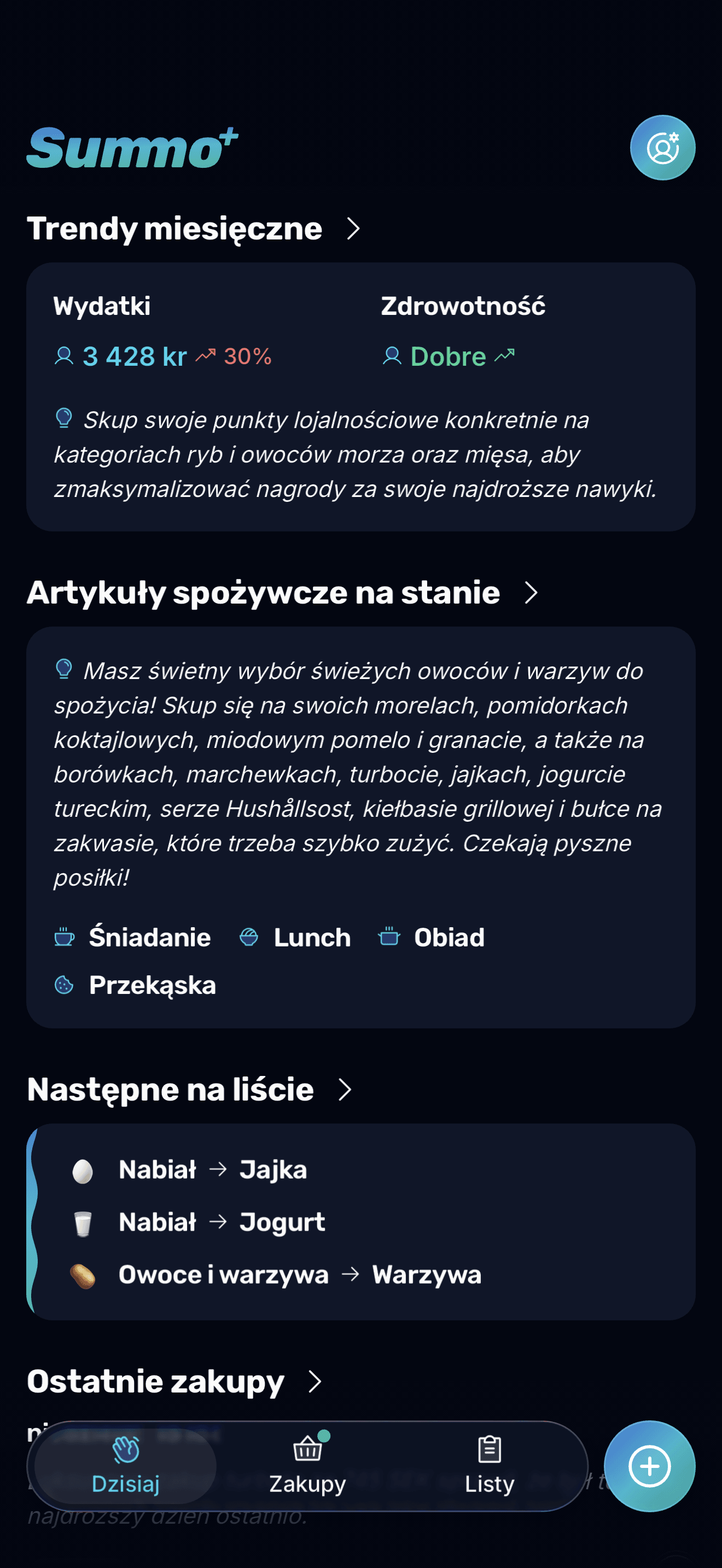 Twój dzień w skrócie